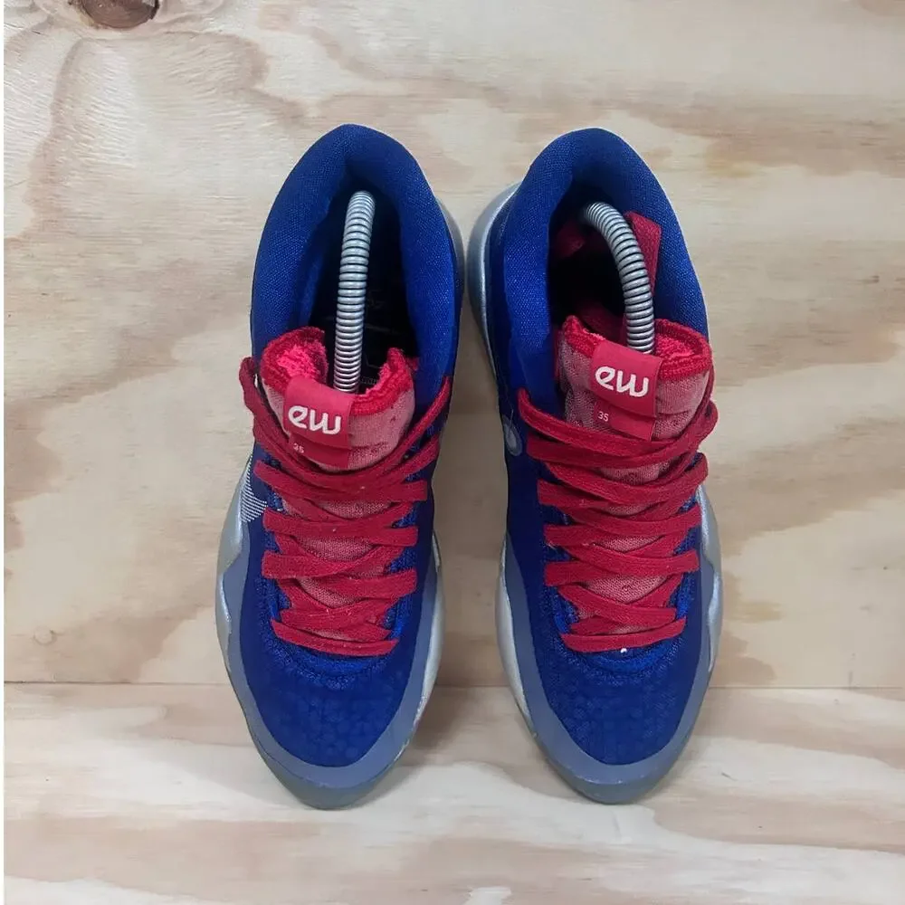 Nike - KD-  ID Zoom ETW 23 - Sneakers - Blue/Red - Kids Big- 6 - BQ7697-991